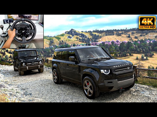 Land Rover Defender & Mercedes-AMG G65 | OFFROAD CONVOY | Forza Horizon 6 | Thrustmaster T300RS