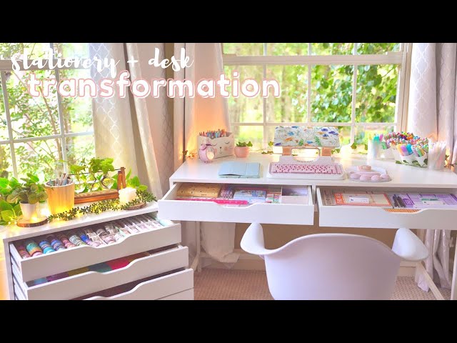 Desk + stationery organization makeover ✨🌿 back to school 2021