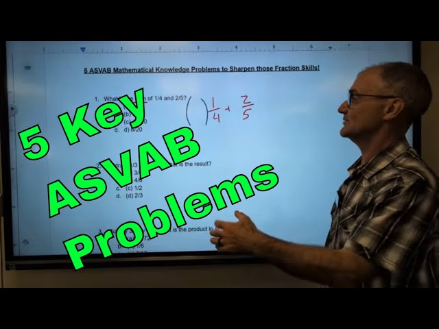 5 ASVAB Mathematical Knowledge Problems to Sharpen those Fraction Skills