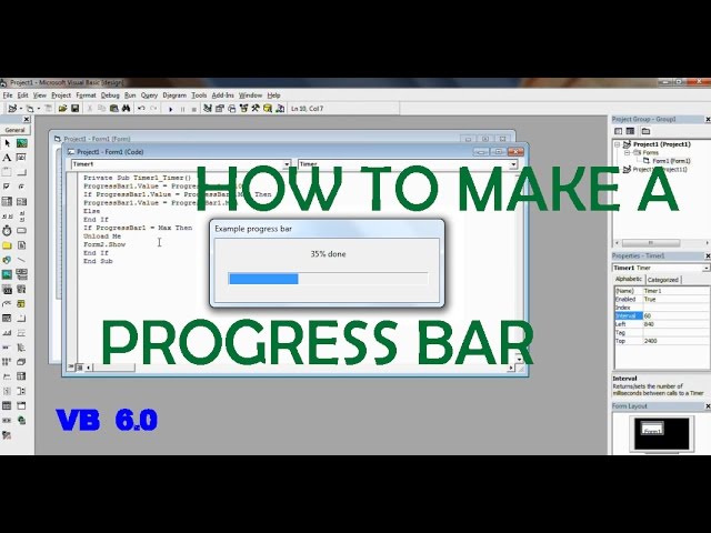 How to make a Progress-bar in Visual basic 6.0