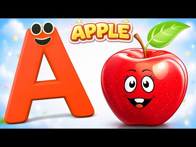A Is for Apple 🍎 | ABC Phonics Song | Alphabet Song A to Z for Kids
