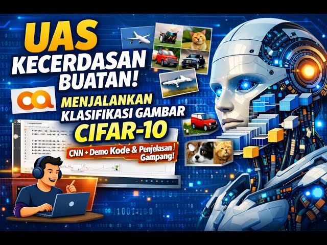 Implementasi Klasifikasi Gambar CIFAR-10 Menggunakan CNN di Google Colab
