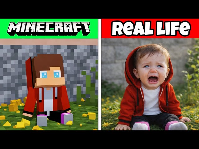 Minecraft Exciting Mobs and Characters vs Real Life!