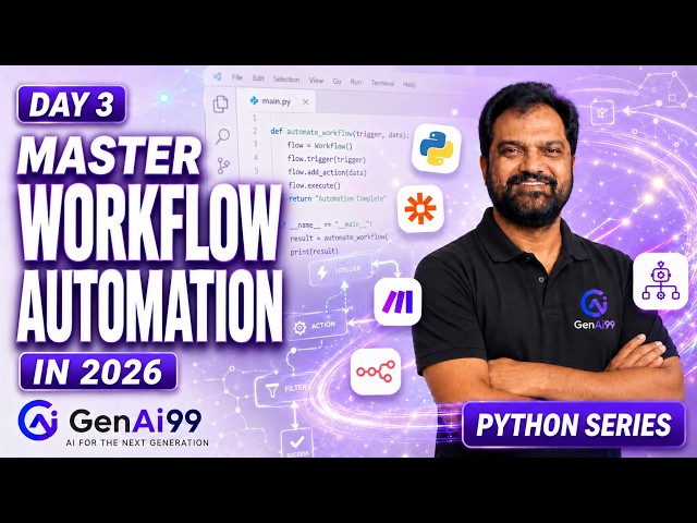 Day 3: Automation Workflows | Build Systems That Work For You | Genai99 AI Roadmap