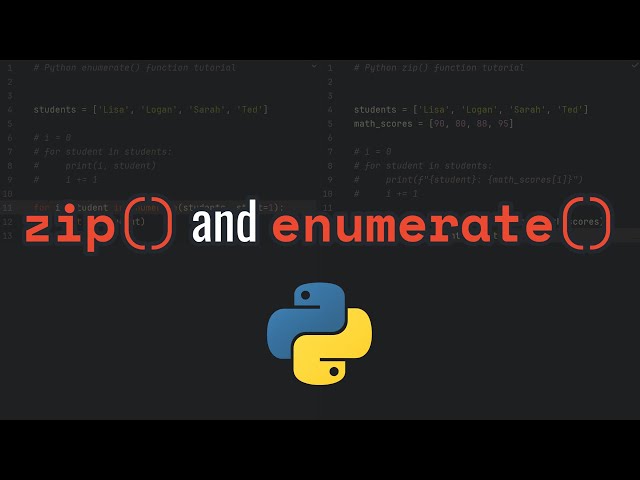 Python zip() and enumerate() Explained Simply