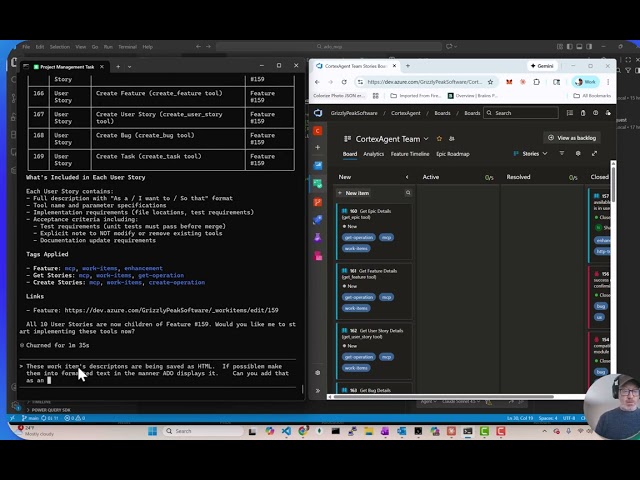 Claude Code + MCP Server: AI Agent Builds Features & Auto-Manages Your Azure DevOps Kanban Board!