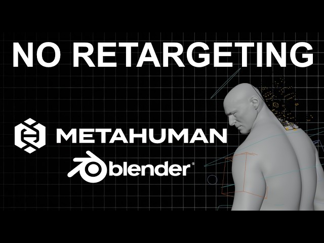 No More Retargeting MetaHuman Animations! Fastest Blender workflow!