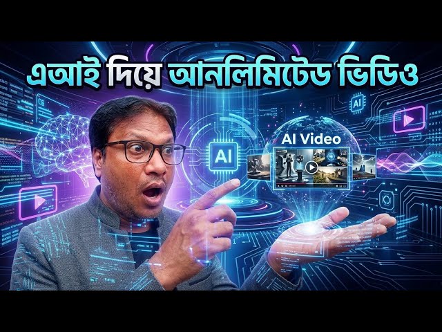 AI দিয়ে আনলিমিটেড ভিডিও তৈরি করুন | Easy Prompt AI & Google Flow Tutorial