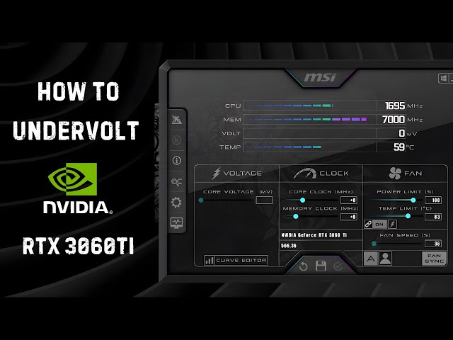 Undervolt Your RTX 3060 Ti with MSI Afterburner – Easy & Safe Guide