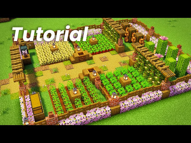 Minecraft Crop Farm Design Tutorial