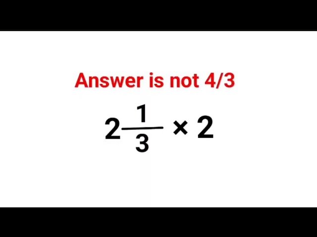 2(1/3) × 2 Answer is not 4/3. Can you solve this Ukraine test? #math #percentages #ukraine