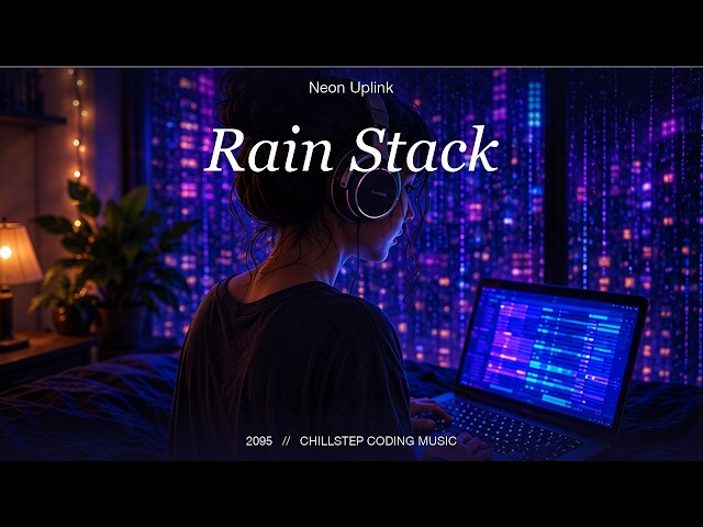 Coding Music for Programming, Late Night Work & Deep Focus 🎧 Chillstep "Rain Stack" [1 Hour]