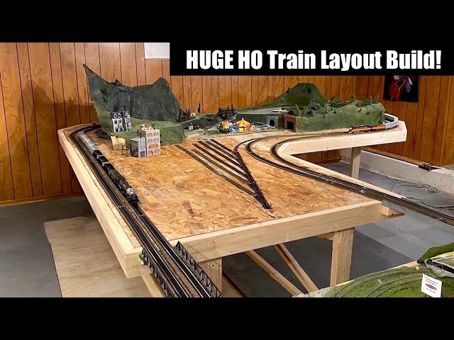 Huge HO Train Layout Build - Timelapse & Process