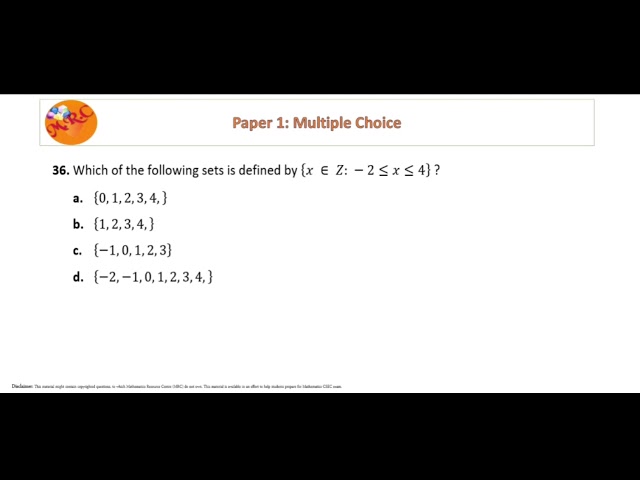 Listing elements of a set given the set notation