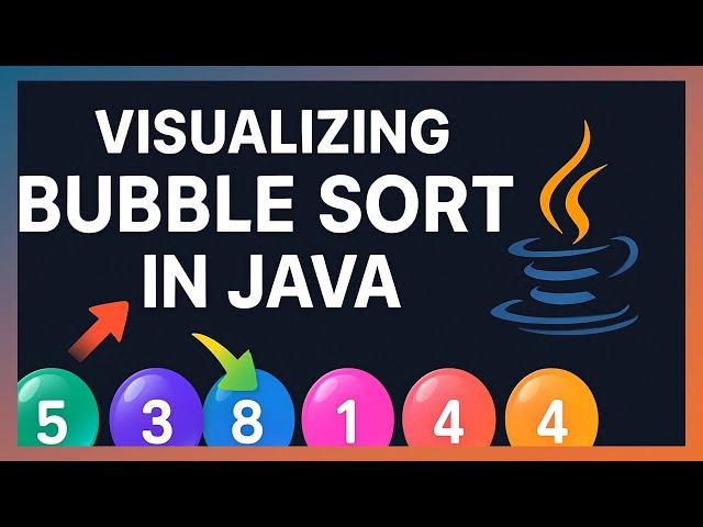 🟢 Visualizing Bubble Sort in Java | Step-by-Step Image Explanation