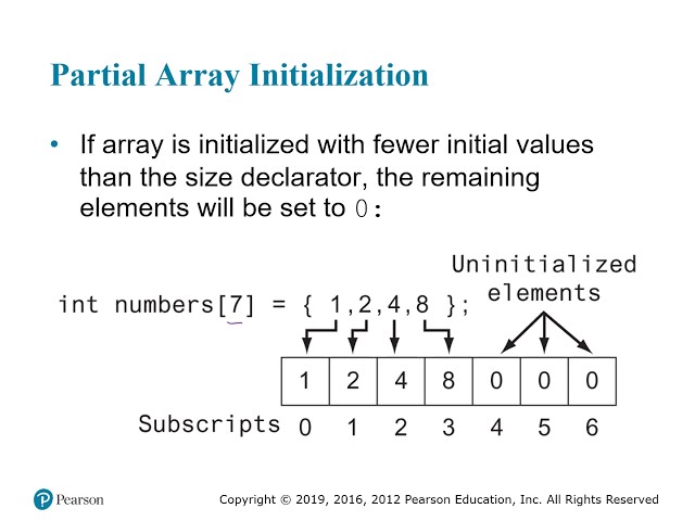 Gaddis C++ Chapter 07 - Arrays and Vectors