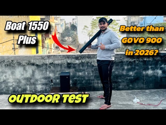 Boat 1550 Plus Outdoor Sound Test 🔥 Kya Ye 2026 Ka BEST Soundbar Hai? | Govo 900 Se Better? 😱