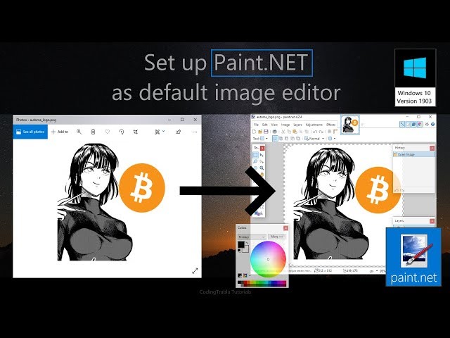 How to set up Paint.NET as default image editor in Windows 10 Version 1903 byAO