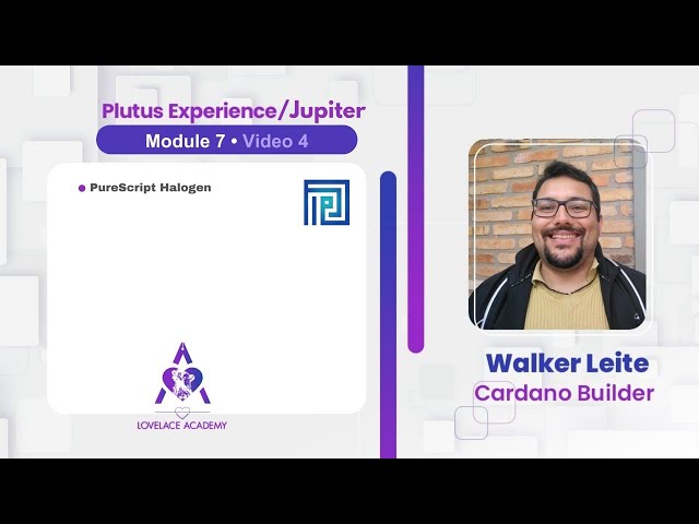 Module 7 episode 4 Plutus Experience free course / Jupter PureScript Halogen #plutus #smartcontract