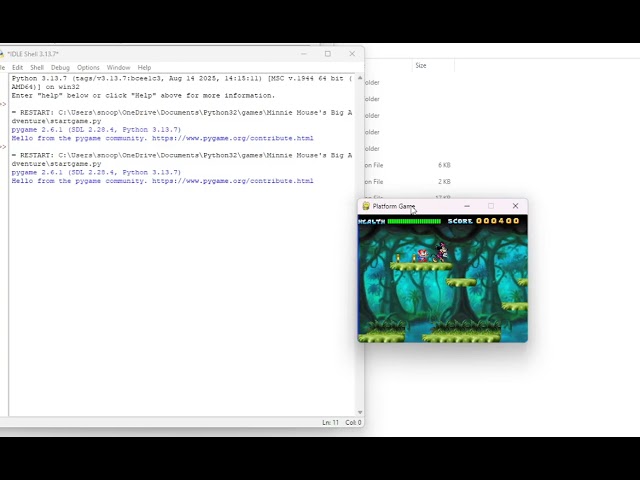 Platform Game in Python & PyGame