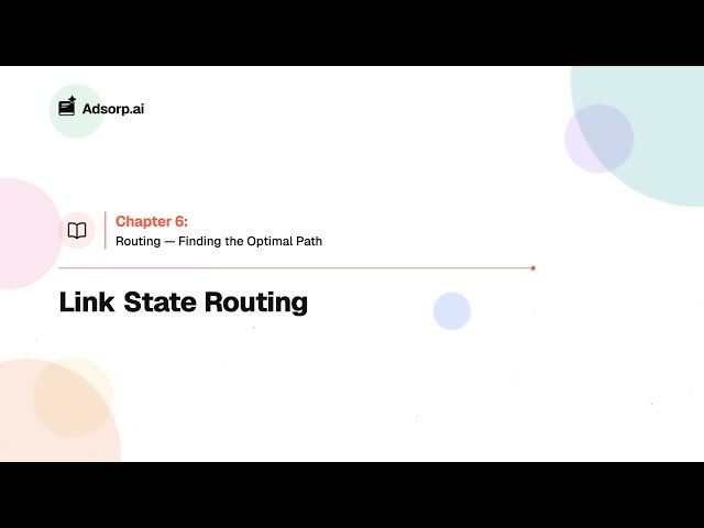 6.3 Link State Routing | Routing