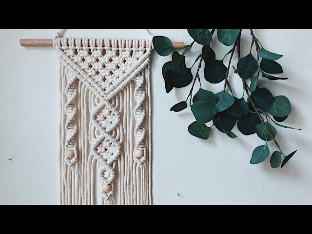 Macrame wall hanging tutorial || Easy beginner DIY