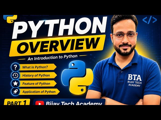 Python Tutorial for Beginners in Hindi | What is Python? Complete Overview | Part 1 | BTA