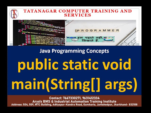 java main method presentationK