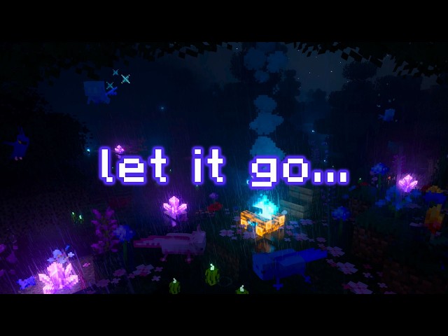 forget about it and sleep... (minecraft music w/ rain, fire)