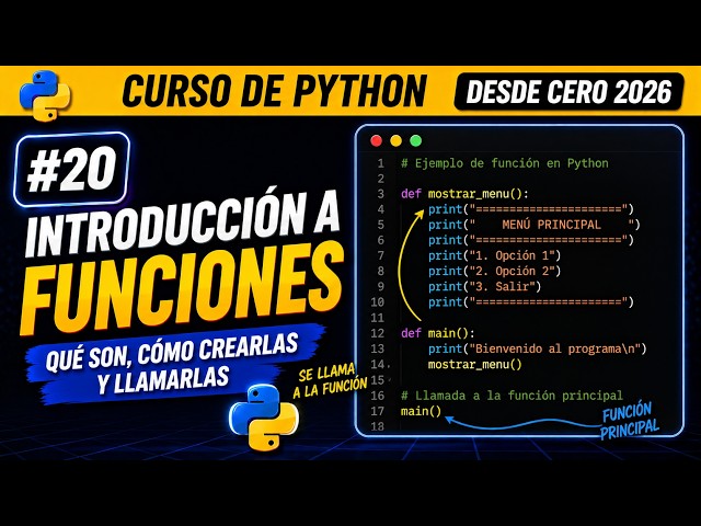 Funciones en Python | Curso de Python desde Cero 2026