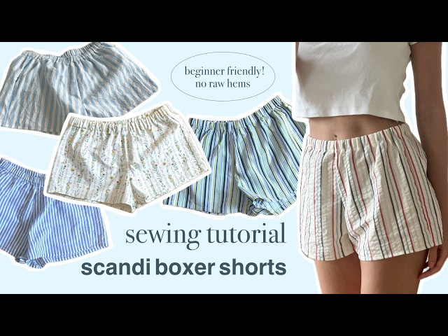 Scandi Shorts Sewing Tutorial ~ beginner friendly, no raw hems ~