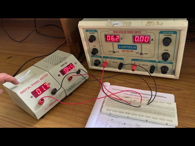 Zener diode lab experiment
