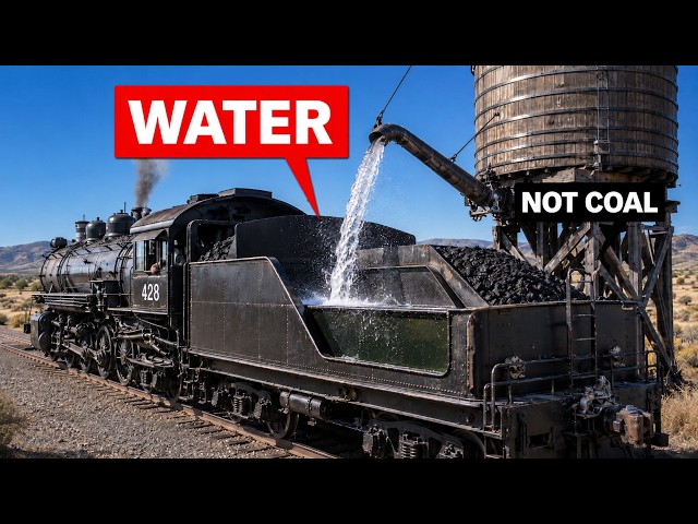 The Real Reason Steam Locomotives Stopped Every 100 Miles! | Ran Out of Water?