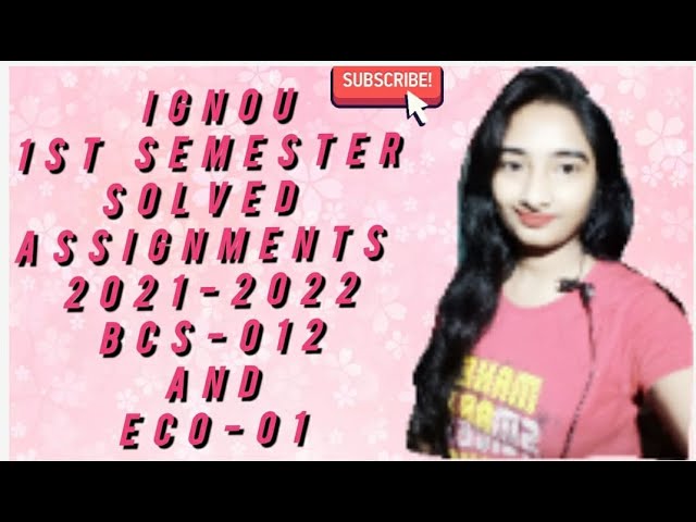 #ignou 1st sem all solved assignment in onevideo#solved_assignement_2021_2022 #arpitashilpi watchnow