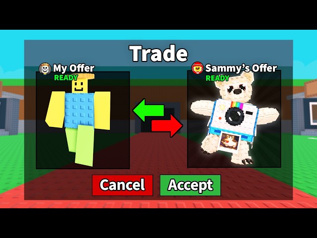Trading from Noobini Pizzanini to POLAROIDINI in Steal a Brainrot!
