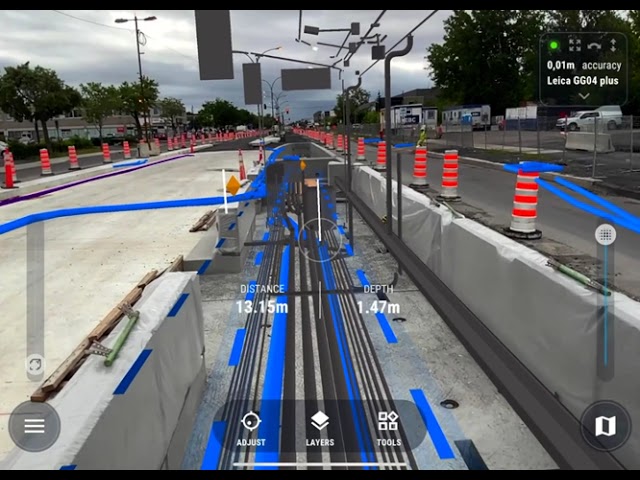 High-accuracy Augmented Reality for civil construction projects