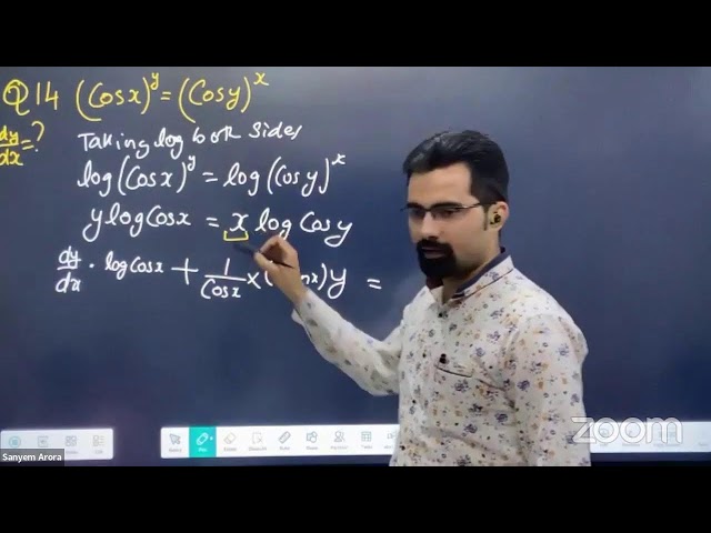 Class 12 Continuity & Differentiability | Ch-5 | #05(3) | Ex-5.5 (Q14)