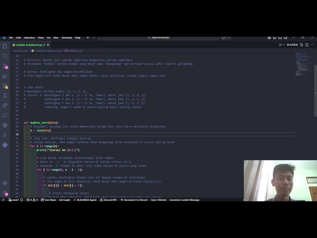 Penjelasan Algoritma Bubble Sort - Python
