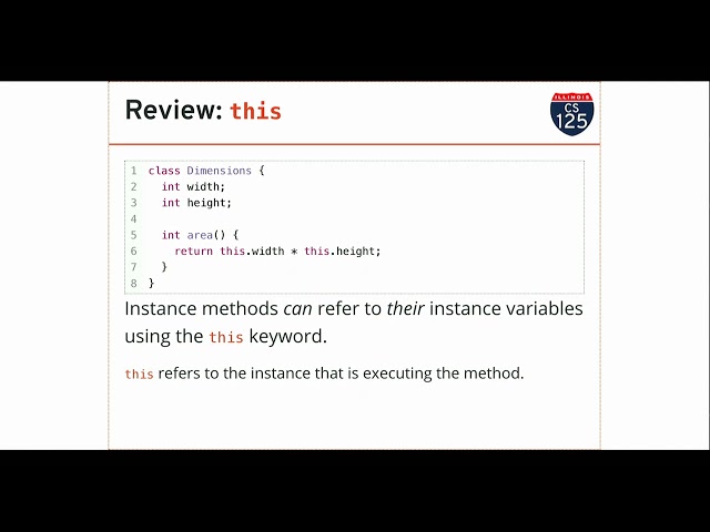 CS 125 Spring 2020: Wed 2.19.2020 Constructors and Visibility