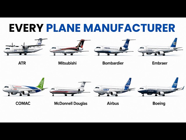 Every Major Plane Manufacturer Explained In 11 Minutes