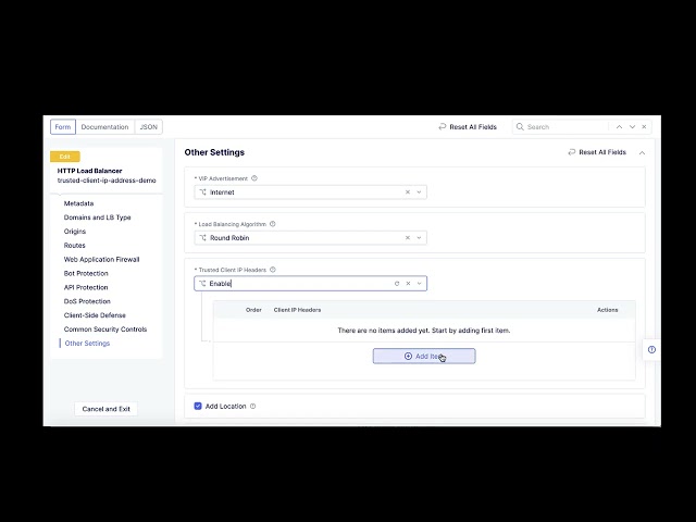 Trusted Client IP Headers in F5 Distributed Cloud