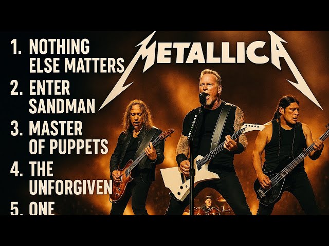 Best Guitar Riffs & Emo Rock Playlist | Slow Rock Live Concert with Legendary Metallica Songs