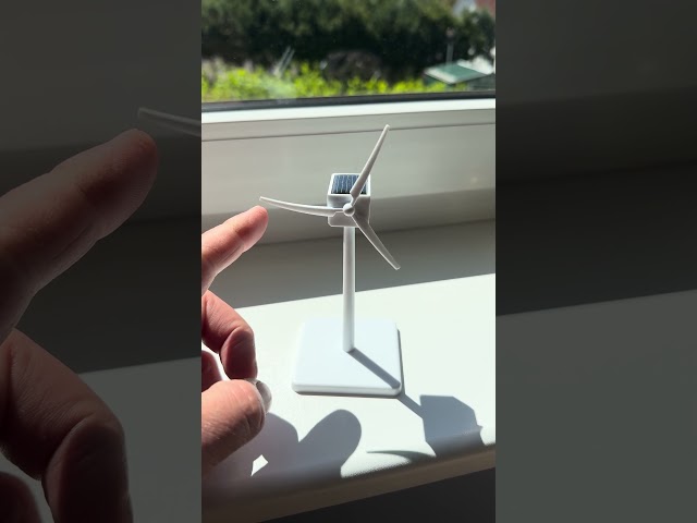 Kleine Solar-Windanlage für Schreibtisch oder Fensterbrett