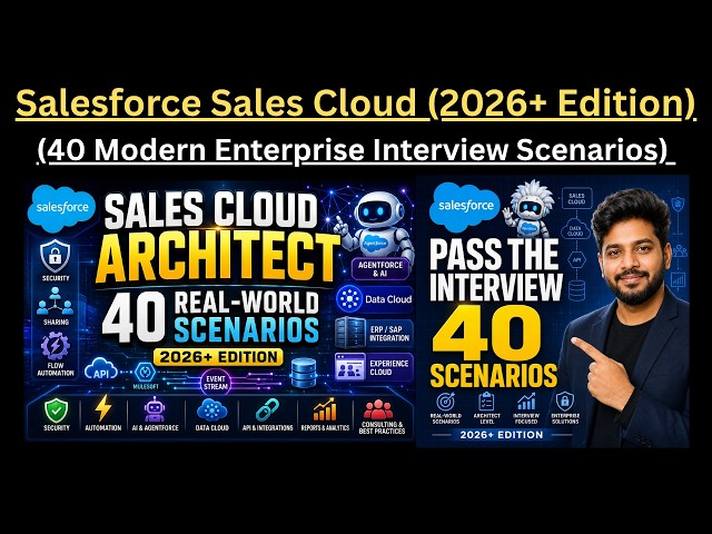 40 Salesforce Sales Cloud Scenarios: 40 Real-World Enterprise Scenarios Every Architect Must Know !!