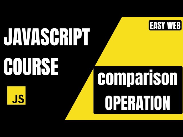 JavaScript Comparison Operators Explained 🔥 | == vs === Full Guide #EasyWebSeries