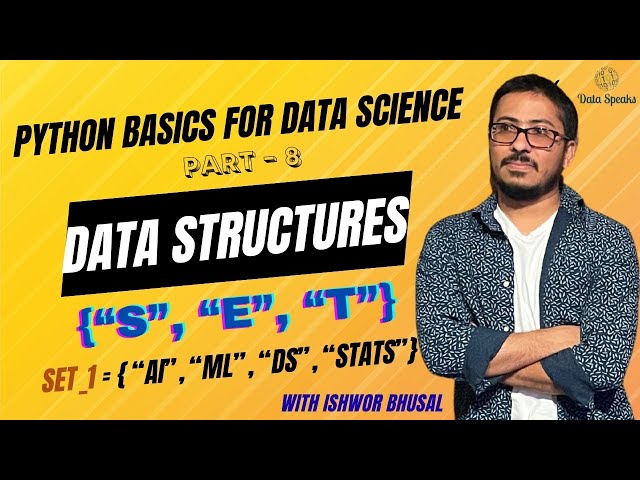Python Sets Tutorial | Master "Sets" for Data Science & Machine Learning (Python Basics Part 8)