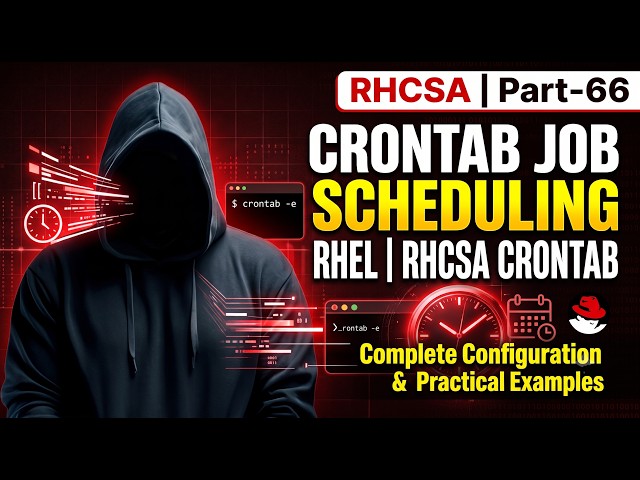 Job Scheduling Using Crontab in Red Hat Linux | Crontab Configuration Explained | RHCSA | Part-66