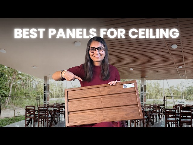 Best Wooden finish ceiling panel by VOX | Moisture & Termite Proof #interiordesign 