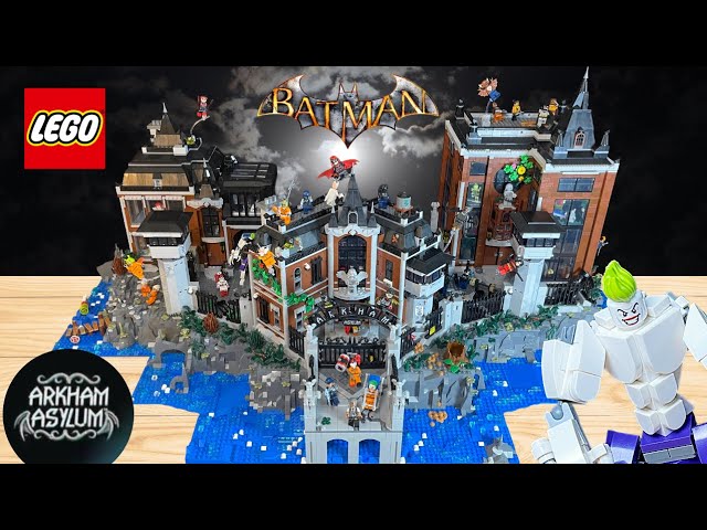 I built a HUGE Arkham Asylum Island LEGO MOC!! 