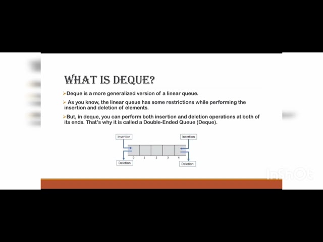 Introduction to dequeue